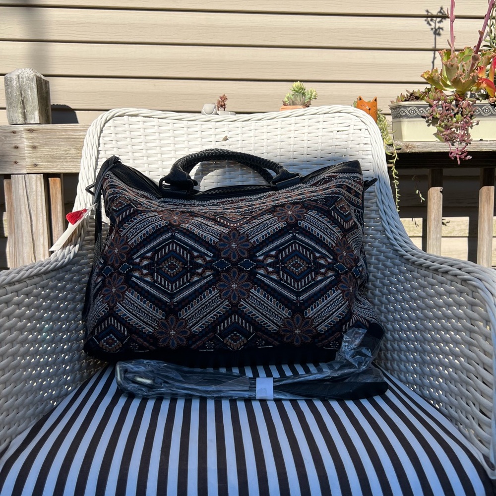 Johnny Was Molly Jo Overnight Tote - Picture 1 of 15
